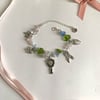 "tea in the garden" charm bracelet