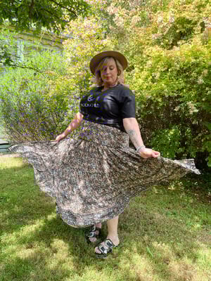 Image of Monochrome Maxi Skirt. By Eastern Eclectica