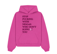 Image 1 of SFWNWDSY HOODIE* CORAL / ROSE