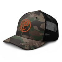 Image 4 of Corbin Pickard Branded Camouflage snap back trucker hat