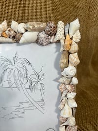 Image 2 of Seashell Picture Frame 8” x 10”