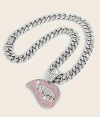 Image 3 of Lip Sync Pendant Necklace