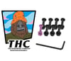 The Hardware Company THC LTD Sassy Skateboard Nuts & Bolts 1"