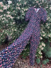 Holly Stalder Floral Corduroy Jumpsuit 