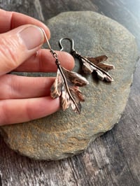 Image 3 of Autumn Leaf Earrings ~ Hawthorn