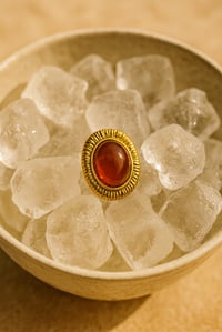 Image 2 of Amber Majesty Vintage Stud Earrings