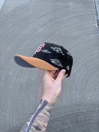 Image 2 of TRI TONE CORDUROY CHINA SKY SAN FRANCISCO GIANTS CUSTOM FITTED 