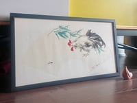 Image 2 of Chinese Ink and Wash Fan Painting on Rice Paper