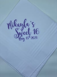 Image 2 of Custom Second Line Handkerchiefs | Personalized Wedding & Event Favors