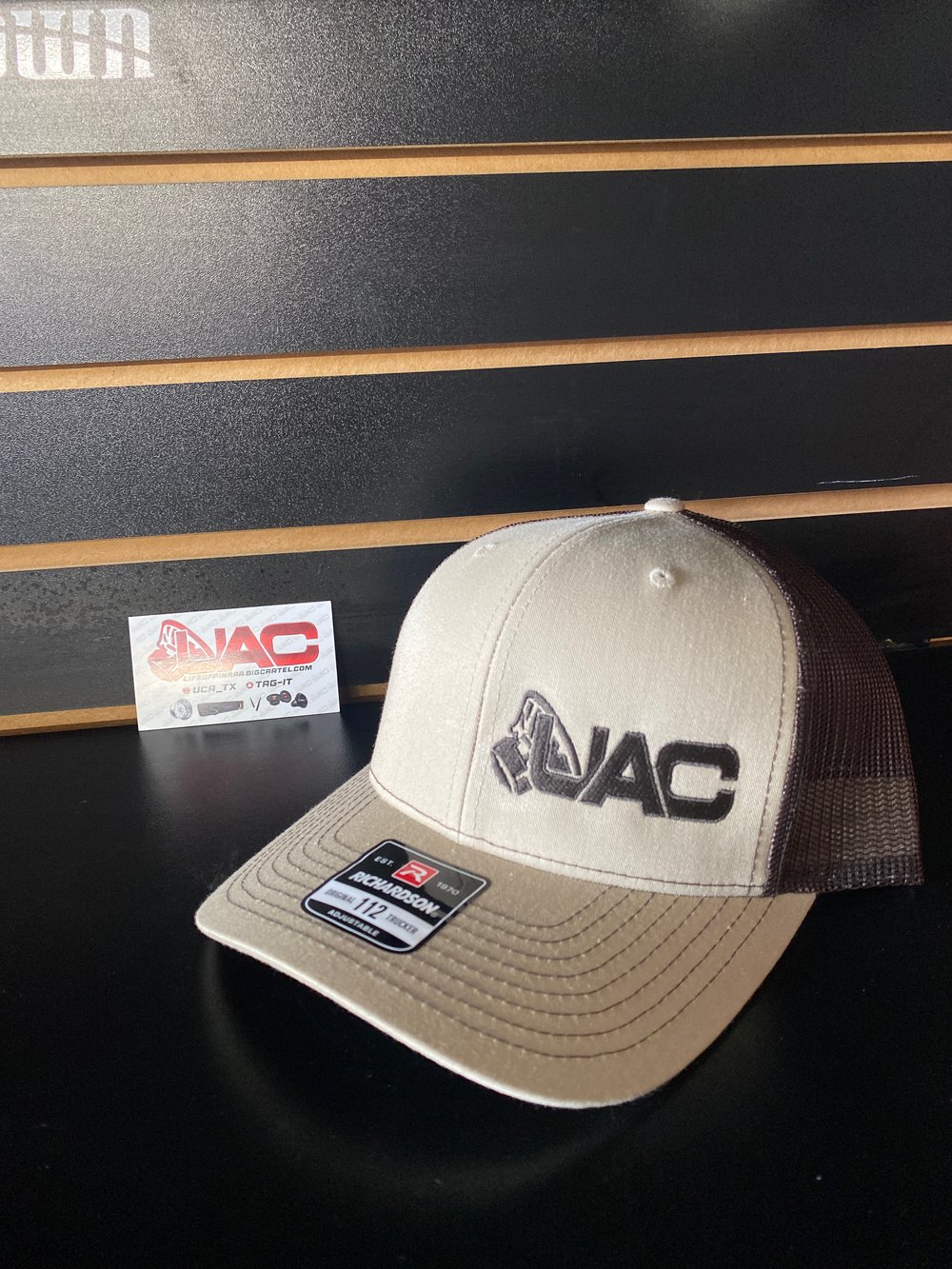 UAC hat brown and beige 