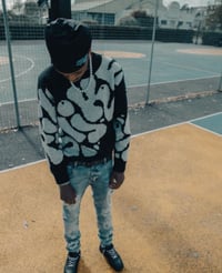 Image 2 of OG WORLD- SKULL CAP GREY/BLACK