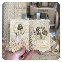 Image 8 of Sweet Josselyne a vintage French lace snippet book and box