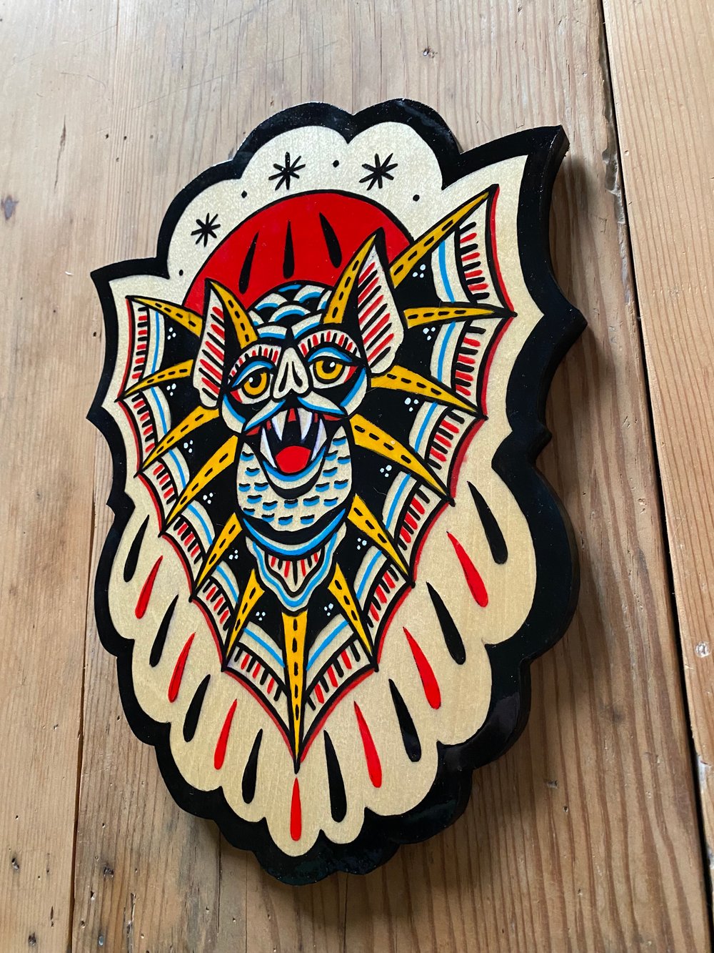Bat / Acrylic on Wood