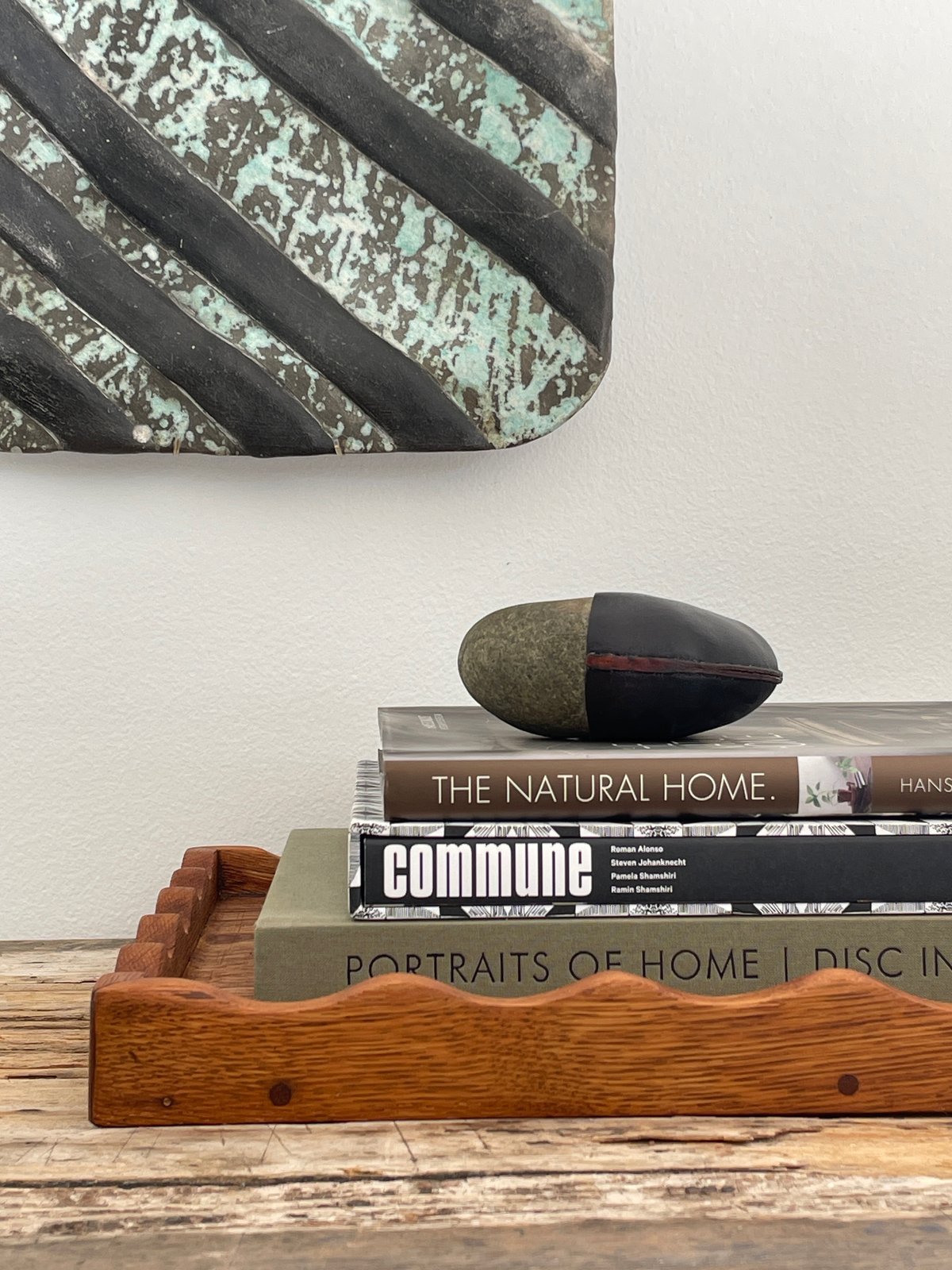 WOODEN WAVE TRAY - LARGE | Den & Delve Shop