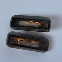 Image 1 of Black Hair Slides Set