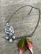 Image of Dogwood Flower Leaf Branch Necklace Handmade Chain