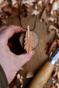 Image 4 of Feather-  Pendant Necklace 