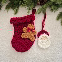 Image 1 of Red Scallop Stocking Small & Large
