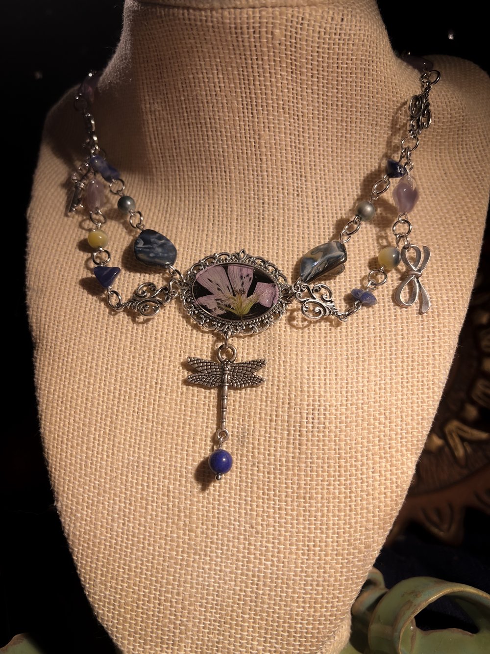 Image of The Sleeping Dragonfly Necklace