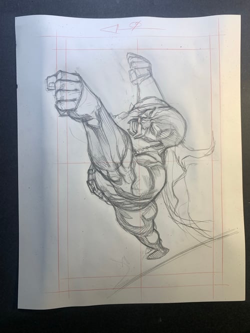 Image of POWER MAN:TIMELESS #1 page 04 original art