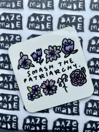 Smash the patriarchy coaster