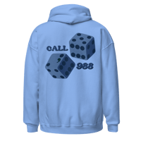 Image 1 of Mental Health Matters - Blue Hoodie - Call 988 Awareness