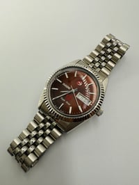 Image 5 of Rado Purple Horse Day Date Brown Dial Stainless Steel Automatic Men’s Watch