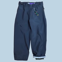 Image 1 of BLACK EXTRA-BAGGY TECH LIZARD PANTS