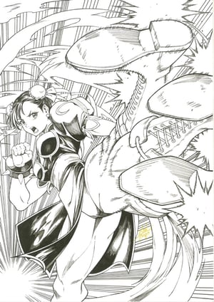 Image of Original Art Published Cover: STREET FIGHTER II 2026 #1 Virgin Variant // Ruby Ling