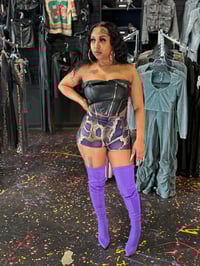 Image 1 of Animal Printed Highwaisted Shorts 