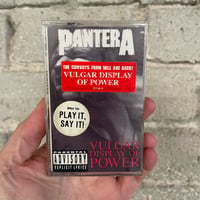 Image 1 of Pantera ‎– Vulgar Display Of Power - Sealed OG Promo cassette with hype stickers!