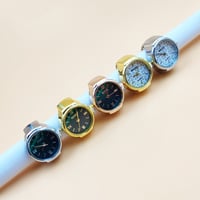 Image 3 of Hot Selling Finger Watch Ring Creative Movement Fashion Accessories Vintage Alloy Shell Quartz Watch