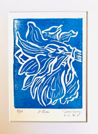 Image 2 of "QUARANTINE BLOOM #1" LINO BLOCK PRINT