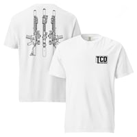 Ar 3 triple back white heavyweight t-shirt