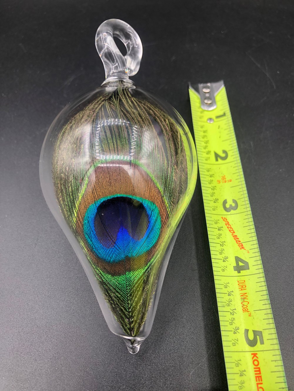 Image of Peacock Xmas ornament 001