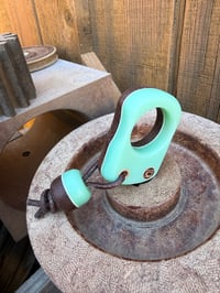Image 2 of Opal/white g10 and vintage canvas micarta