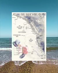 Image 1 of Yorkshire Coast Print - A4