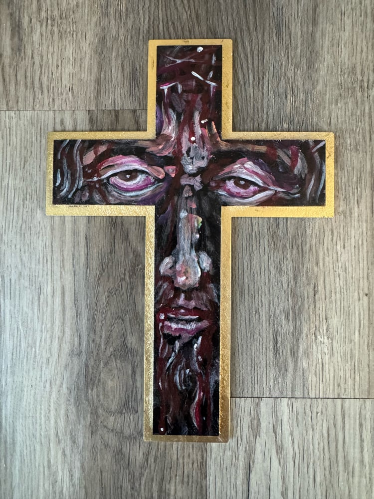 Image of Original Tim Lehi "Suffering The Cross" Painting