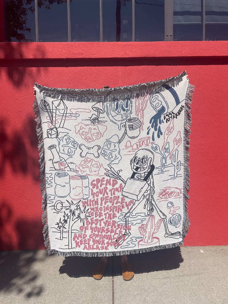 Image of Stranger to Myself Blanket 