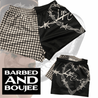 BARBED AND BOUJEE FOOTY SHORTS - PRE ORDER