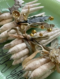 Image 1 of Spun Cotton Icicles (set of 10) 