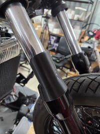 Image 3 of Shadow 600 Fork Seal Covers. Rock Gaurd Style 