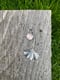 Image of Left Swoosh Ginkgo Leaf Rose Quartz Necklace Pendant (Chain included)