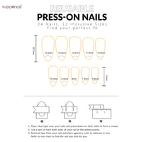 Image 19 of 24pcs Long Ballet Press On Nails 