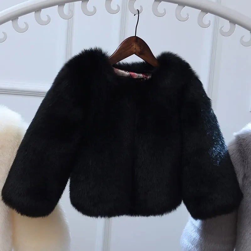 Image of 'Faux Fur' Pastel Coat 