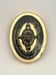 Image of Decorative Oval Gold leaf 13cm
