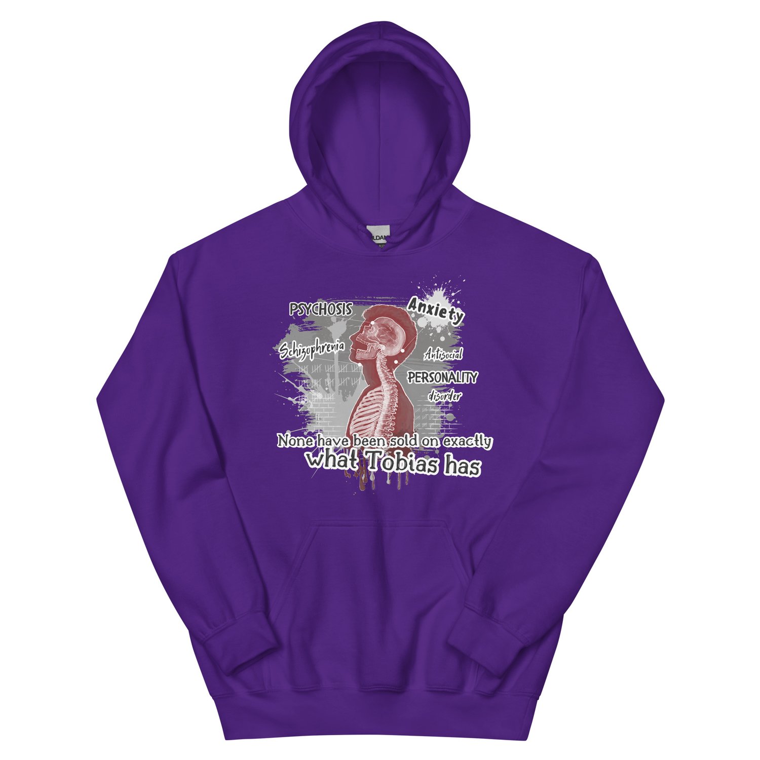 Image of Officially licensed Leigh Rivers Psychotic obsession Tobias Unisex Hoodie