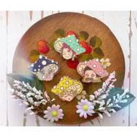 Image 1 of Demon Slayer Mushroom Pins