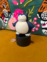 Image 3 of Hand Painted Snorlax Plinth Display 