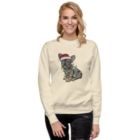 Image 16 of Frenchie Xmas Lights Crewneck